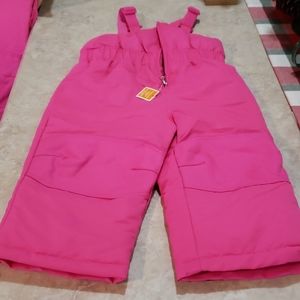 Little girls ski bib